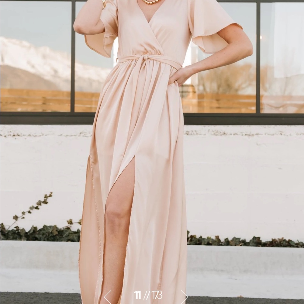 Sicily Satin Maxi Dress